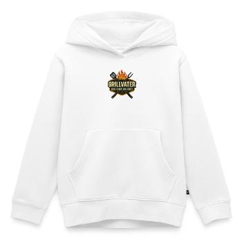 Grillvater – Der Chef am Rost - Kinder Premium Organic Hoodie - Weiß - Vorne - AI Model Kid Female (0cm)