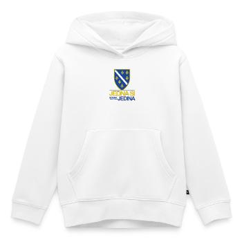 Jedna si Jedina Bosna i Hercegovina - Kinder Premium Organic Hoodie - Weiß - Vorne - AI Model Kid Female (0cm)