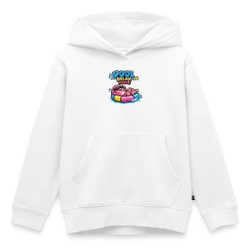Pool Relax Mode - Kids Premium Organic Hoodie - white - Front - AI Model Kid Female (0cm)