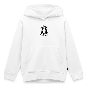 Old English Sheepdog - Kids Premium Organic Hoodie - white - Front - AI Model Kid Female (0cm)