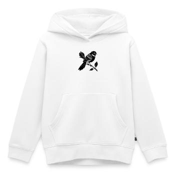 Oiseau de fantaisie de Nouvelle-Zélande - Sweat Premium à capuche enfant bio - blanc - Devant - AI Model Kid Female (0cm)