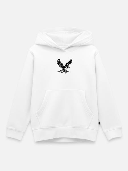 Fischadler - Kinder Premium Organic Hoodie - Weiß