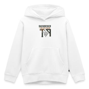 Dachdecker Ganz Oben Zuhause - Kinder Premium Organic Hoodie - Weiß - Vorne - AI Model Kid Female (0cm)