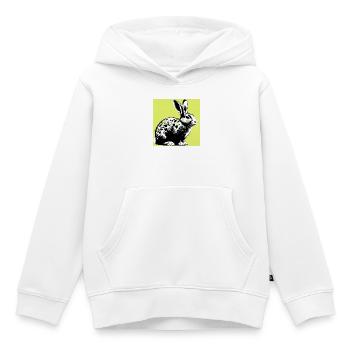 Kaninchen - Kinder Premium Organic Hoodie - Weiß - Vorne - AI Model Kid Female (0cm)