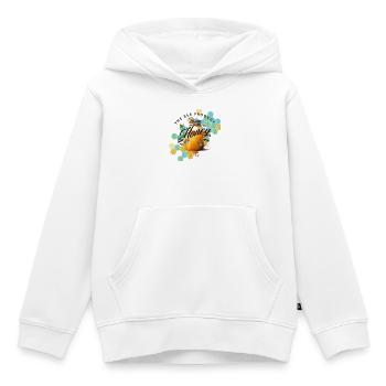 Honey Jar Hexagon Pattern - Kids Premium Organic Hoodie - white - Front - AI Model Kid Female (0cm)