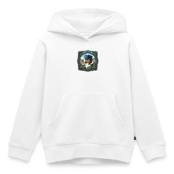 Australian Shepherd Portrait - Kids Premium Organic Hoodie - white - Front - AI Model Kid Female (0cm)