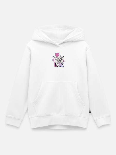Love-Haeschen - Kinder Premium Organic Hoodie - Weiß