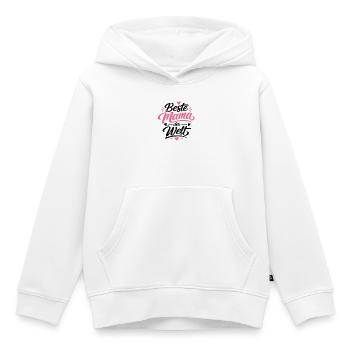 Beste Mama der Welt - Kinder Premium Organic Hoodie - Weiß - Vorne - AI Model Kid Female (0cm)
