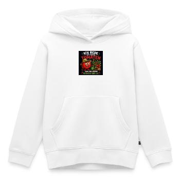 Ich rede mit meinen Tomaten - Kinder Premium Organic Hoodie - Weiß - Vorne - AI Model Kid Female (0cm)