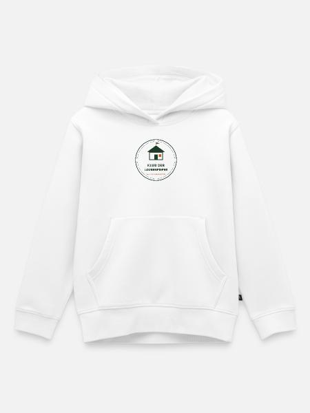 Klub der Laubenpieper – Vereins-Badge - Kinder Premium Organic Hoodie - Weiß