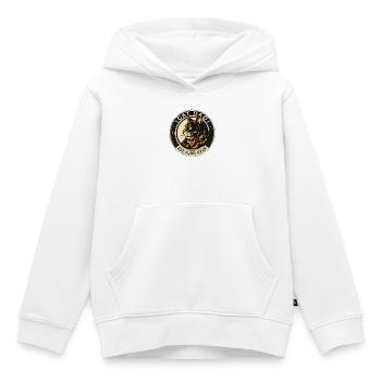 Insigne de Cat Dad Est. Furr-Ever - Sweat Premium à capuche enfant bio - blanc - Devant - AI Model Kid Female (0cm)
