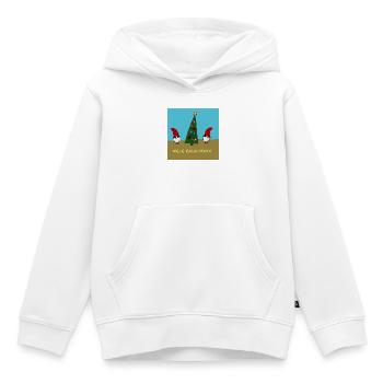 Mele Kalikimaka - Jour de Noël hawaïen lumineux - Sweat Premium à capuche enfant bio - blanc - Devant - AI Model Kid Female (0cm)