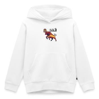 Art espagnol du taureau - Sweat Premium à capuche enfant bio - blanc - Devant - AI Model Kid Female (0cm)