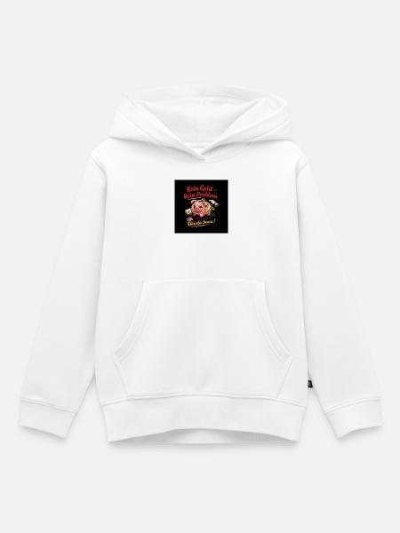 Kein Geld – Kein Problem Hausbau - Kinder Premium Organic Hoodie - Weiß