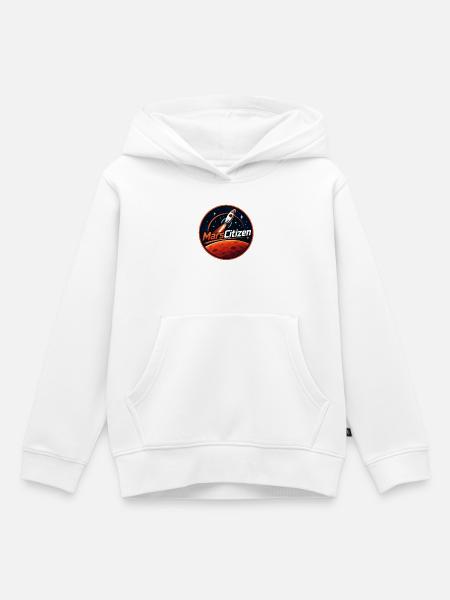 Mars Citizen Raketenabzeichen - Kinder Premium Organic Hoodie - Weiß