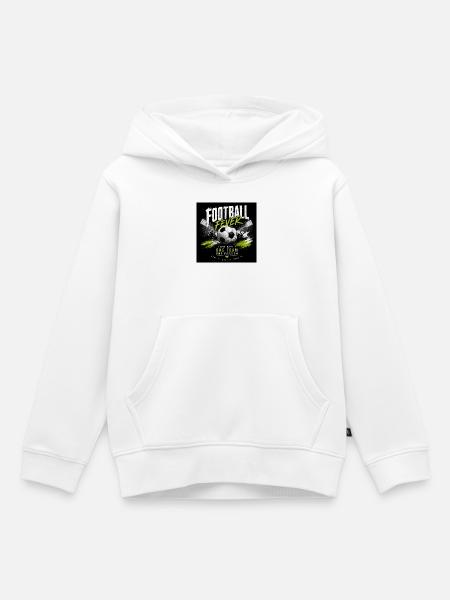 Fußball Fever: Teamgeist & Leidenschaft - Kinder Premium Organic Hoodie - Weiß
