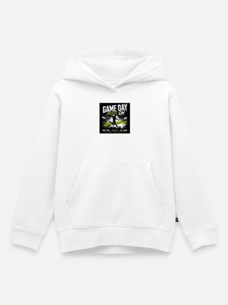 Game Day Modus Aktiv - Kinder Premium Organic Hoodie - Weiß