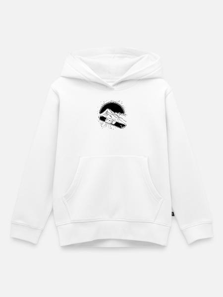 Snowboarding - Kinder Premium Organic Hoodie - Weiß