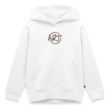 Art Kreislogo Emblem - Kinder Premium Organic Hoodie - Weiß - Vorne - AI Model Kid Female (0cm)