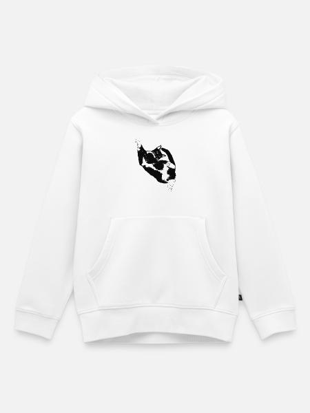 TUXEDO CAT - Kinder Premium Organic Hoodie - Weiß