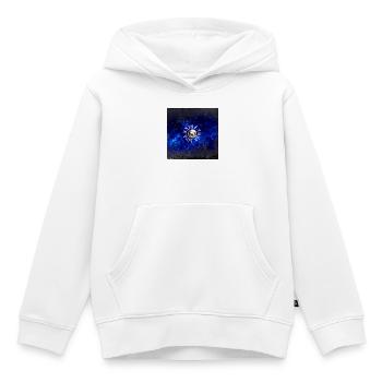 Orbite au clair de lune : Profitez de votre vie - Sweat Premium à capuche enfant bio - blanc - Devant - AI Model Kid Female (0cm)
