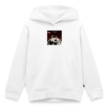 Lunar Duel: Alien Invaders - Kids Premium Organic Hoodie - white - Front - AI Model Kid Female (0cm)