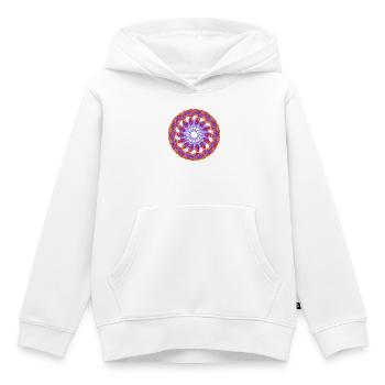 Écho Solaire – au Cœur de la Lumière - Sweat Premium à capuche enfant bio - blanc - Devant - AI Model Kid Female (0cm)