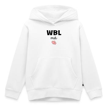 Chef des soins résidentiels, soins cardiaques - Sweat Premium à capuche enfant bio - blanc - Devant - AI Model Kid Female (0cm)
