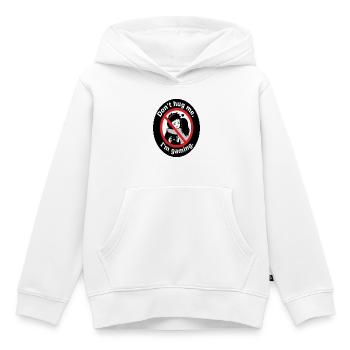 Ne me serre pas dans tes bras, je joue - Drôle de design de joueur - Sweat Premium à capuche enfant bio - blanc - Devant - AI Model Kid Female (0cm)