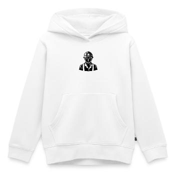 Miners - Kids Premium Organic Hoodie - white - Front - AI Model Kid Female (0cm)