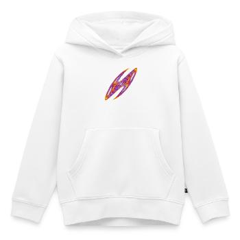 Der Fingerabdruck des Chaos – Chaos Theory - Kinder Premium Organic Hoodie - Weiß - Vorne - AI Model Kid Female (0cm)