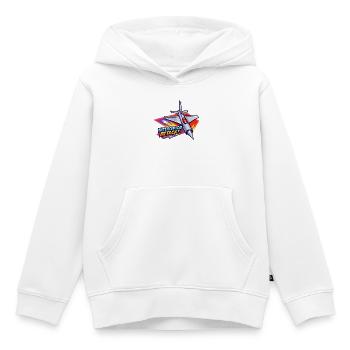 Interceptor Jet Attack Graphic - Kids Premium Organic Hoodie - white - Front - AI Model Kid Female (0cm)
