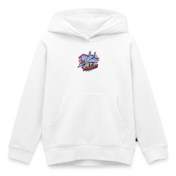 Jet Power Burst - Kids Premium Organic Hoodie - white - Front - AI Model Kid Female (0cm)