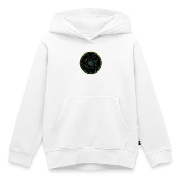 Symbole graphique du ciel nocturne de Polarstern - Sweat Premium à capuche enfant bio - blanc - Devant - AI Model Kid Female (0cm)
