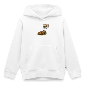 Summer Sloth, Air Conditioned, Intense Heat - Kids Premium Organic Hoodie - white - Front - AI Model Kid Female (0cm)