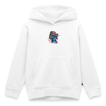 Le Rat - Sweat Premium à capuche enfant bio - blanc - Devant - AI Model Kid Female (0cm)