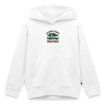 Vintage Familienweihnacht Auto - Kinder Premium Organic Hoodie - Weiß - Vorne - AI Model Kid Female (0cm)