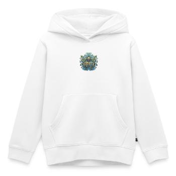 Poseidon Sea God Trident Design - Kids Premium Organic Hoodie - white - Front - AI Model Kid Female (0cm)