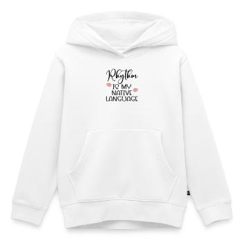 Langage de la danse rythmique - Sweat Premium à capuche enfant bio - blanc - Devant - AI Model Kid Female (0cm)