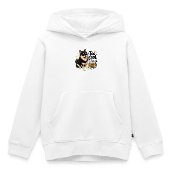 Le Lapphund finlandais trop cool - Sweat Premium à capuche enfant bio - blanc - Devant - AI Model Kid Female (0cm)
