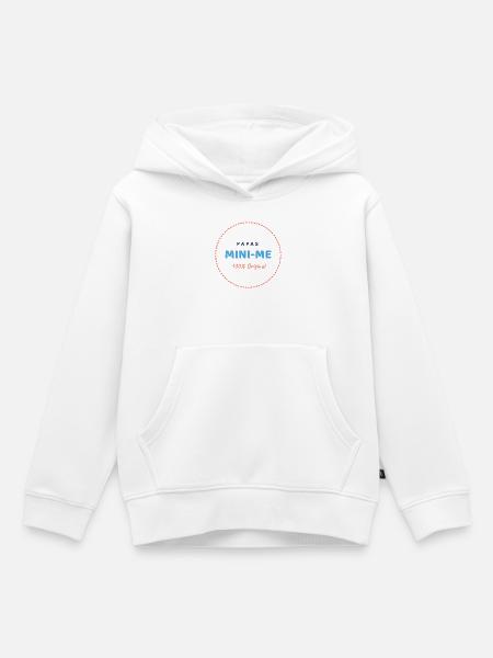 Papas MIINI-ME - Kinder Premium Organic Hoodie - Weiß