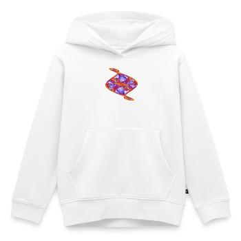 Goldener Tanz – Strange Attractor - Kinder Premium Organic Hoodie - Weiß - Vorne - AI Model Kid Female (0cm)