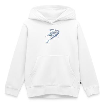 Le chemin de fer secret – Théorie du chaos - Sweat Premium à capuche enfant bio - blanc - Devant - AI Model Kid Female (0cm)