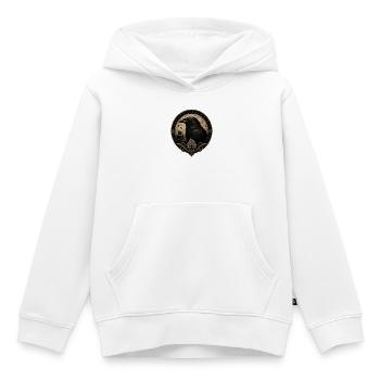 Phoque Corbeau de la Mer du Nord - Sweat Premium à capuche enfant bio - blanc - Devant - AI Model Kid Female (0cm)