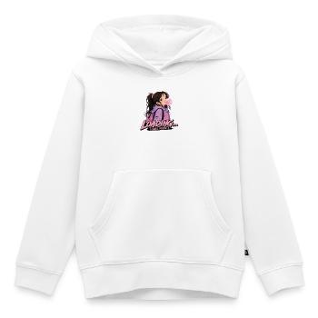 bubblegirl - Sweat Premium à capuche enfant bio - blanc - Devant - AI Model Kid Female (0cm)