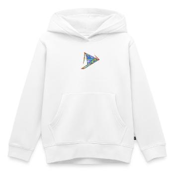 Light Sail of Chaos – Strange Attractor - Kids Premium Organic Hoodie - white - Front - AI Model Kid Female (0cm)