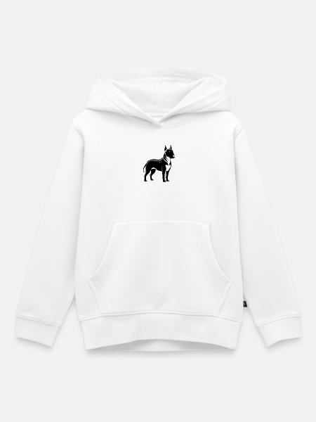 Bullterrier - Kinder Premium Organic Hoodie - Weiß
