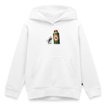Moustiques vs Bombe aérosolière - Sweat Premium à capuche enfant bio - blanc - Devant - AI Model Kid Female (0cm)