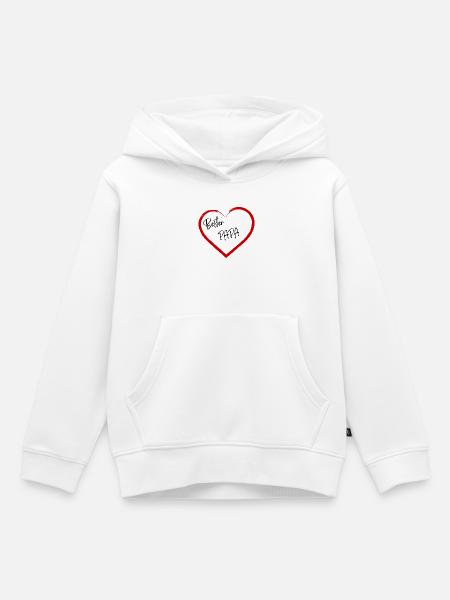 Bester Papa - Kinder Premium Organic Hoodie - Weiß