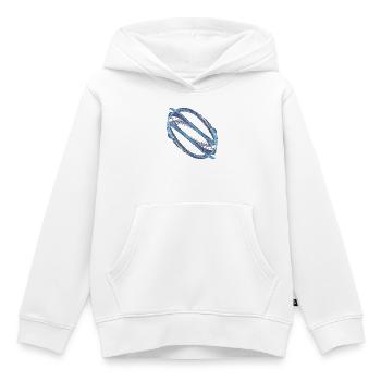 Orbite de glace – Attracteur étrange - Sweat Premium à capuche enfant bio - blanc - Devant - AI Model Kid Female (0cm)